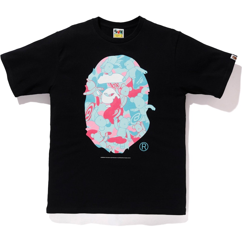 Buy 베이프 마이애미 메디콤 베어 티셔츠 (블랙)
