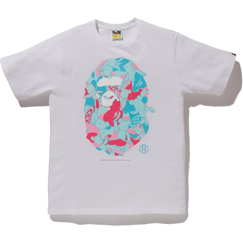 Buy BAPE Kedai Miami Medicom Bear Baju-T Putih