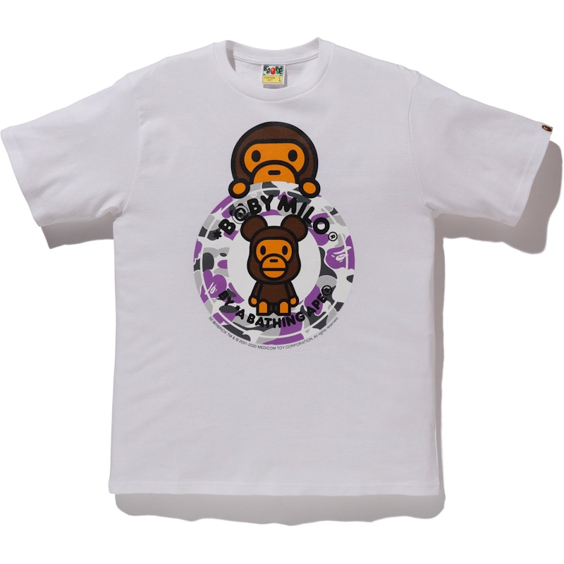 Buy BAPE Store NYC Bayi Milo Bearbrick Busy T-Shirt Putih