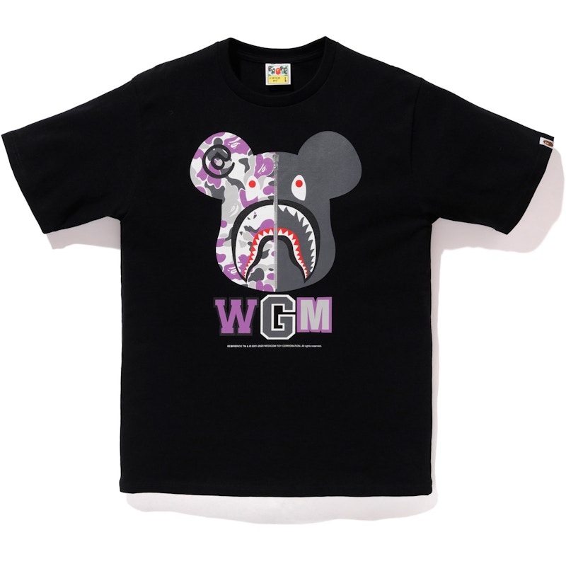 Buy BAPE 商店纽约鲨鱼熊T恤黑色