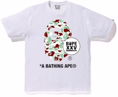 Bape Store Sendai XXV Ape Head Tee White