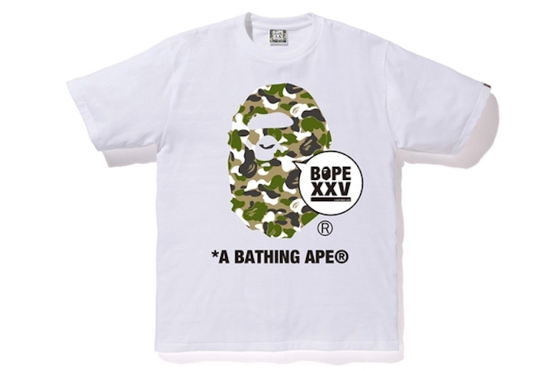 Buy A BATHING APE® ZOZO XXV 白猿顔Tシャツ

