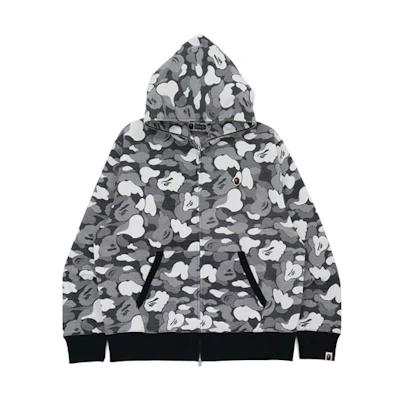 BAPE Stripe ABC Camo Relaxed Fit Pocket L/S Tee Snow Camo Hoodie Unisex 1H80-115-002