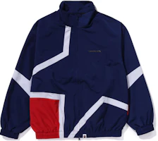 BAPE Striped Full-Zip Double-Puller Stand Collar Jacket Men 1J80-140-062 BAPE Striped Full-Zip Double-Puller Stand Collar Jacket Men 1J80-140-062