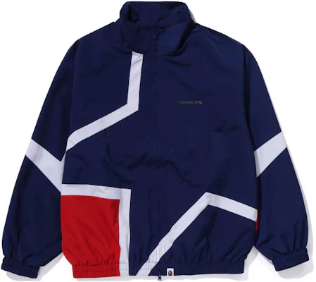BAPE Jaket Lelaki Striped Full-Zip Double-Puller Stand Collar 1J80-140-062 Buy BAPE Jaket Lelaki Striped Full-Zip Double-Puller Stand Collar 1J80-140-062