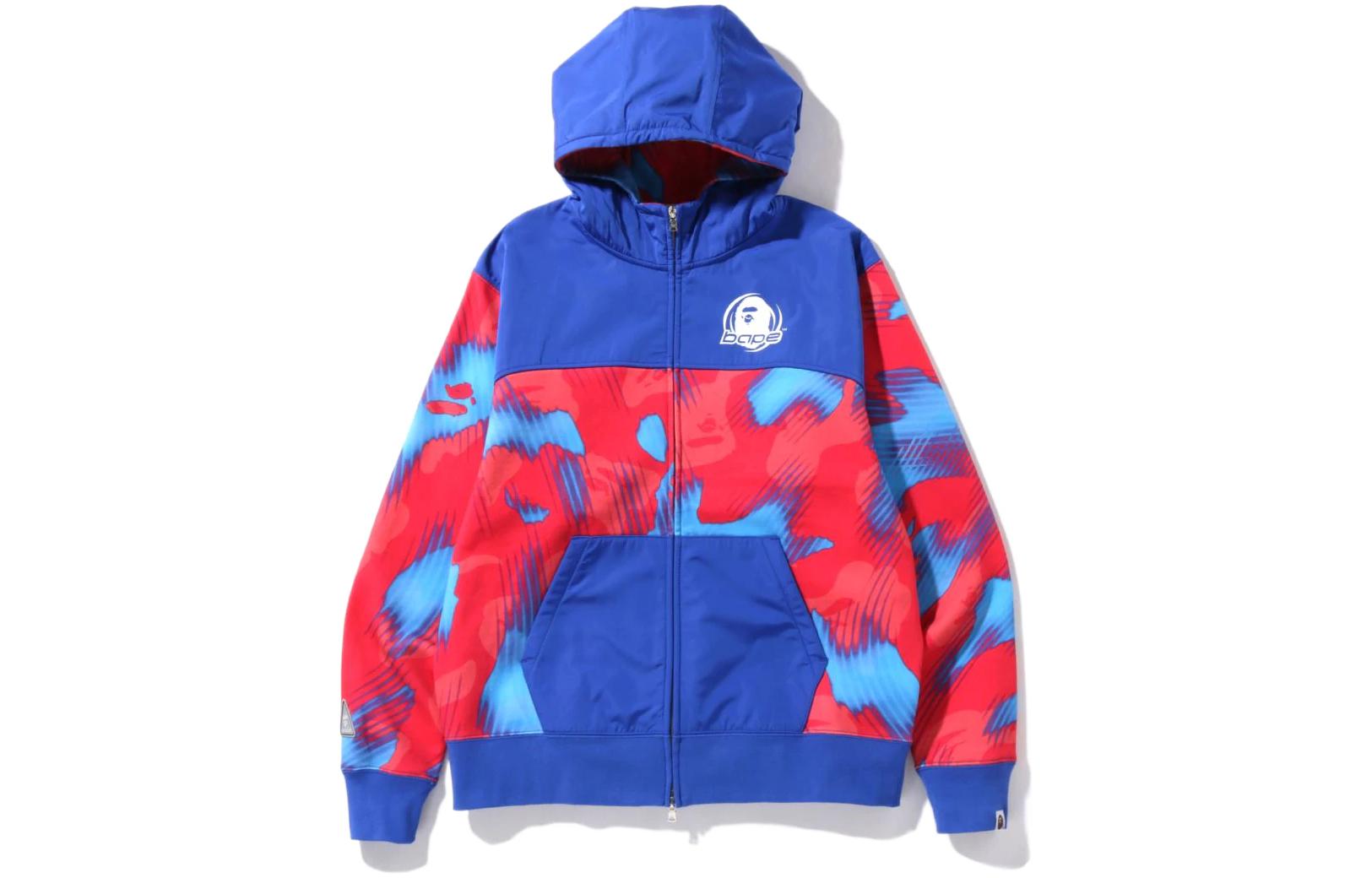 BAPE Stroke Camo Relaxed Fit Zip Hoodie Ape Head Unisex Sweatshirt 1I30-115-005