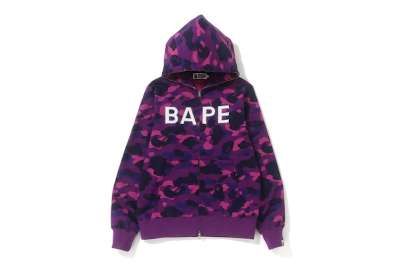 Buy Bape Swarovski Warna Camo Full Zip Hoodie Ungu