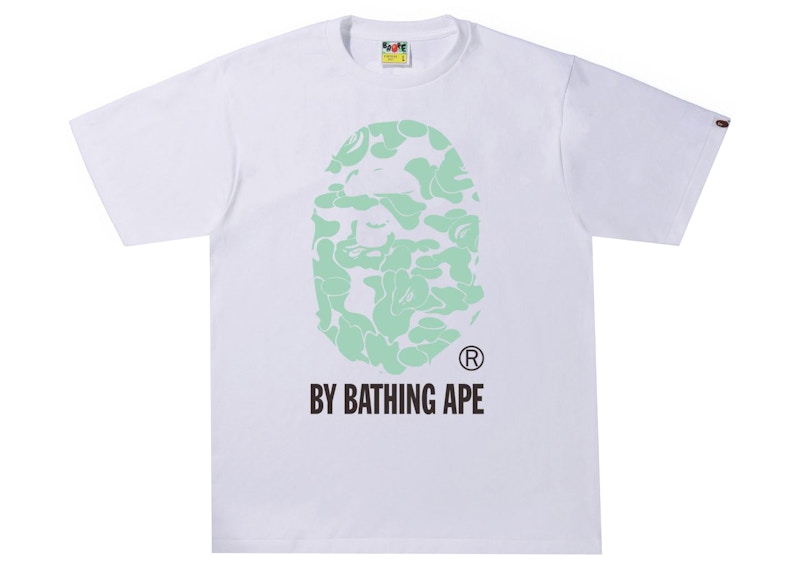 Buy Kaos BAPE Text Code Camo Putih dari Bathing Ape
