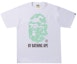 Buy Kaos BAPE Text Code Camo Putih dari Bathing Ape