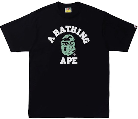 Camiseta Negra BAPE Text Code Camo College Buy Camiseta Negra BAPE Text Code Camo College