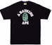 Buy Camiseta Negra BAPE Text Code Camo College