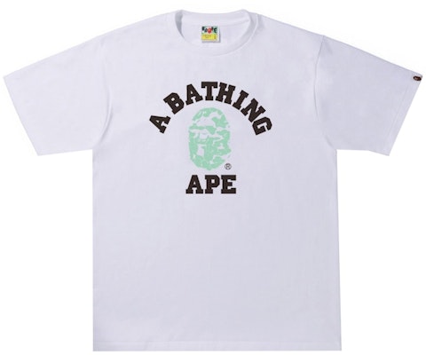 BAPE Text Code Camo College Tee White Buy BAPE Text Code Camo College Tee White