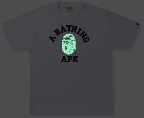 BAPE Text Code Camo College Tee White Order BAPE Text Code Camo College Tee White