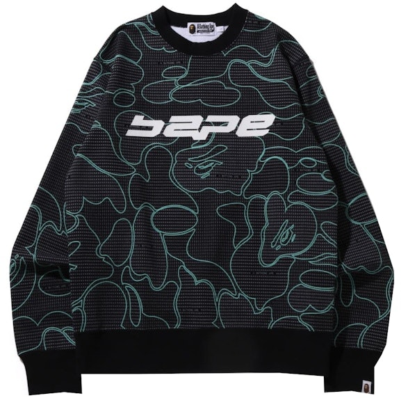 bape-text-code-camo-crewneck-black