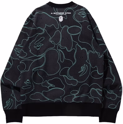 BAPE Text Code Camo Crewneck Black Order BAPE Text Code Camo Crewneck Black