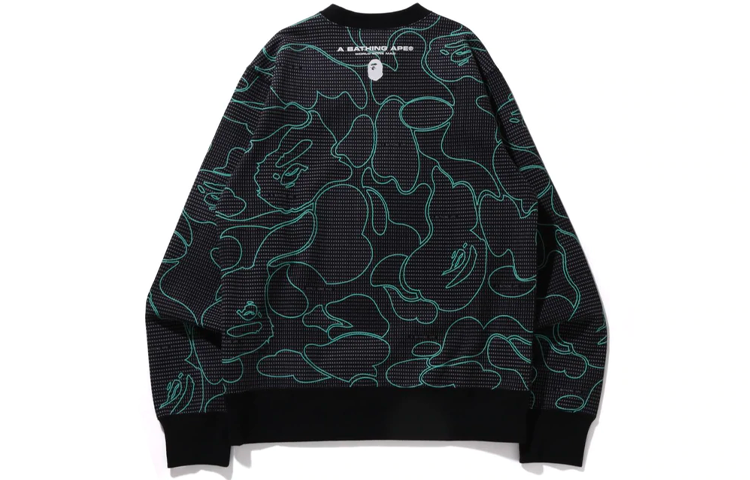 Lookbook BAPE テキストコードカモ 蓄光 クルーネックスウェットシャツ メンズ. 1I30-113-010