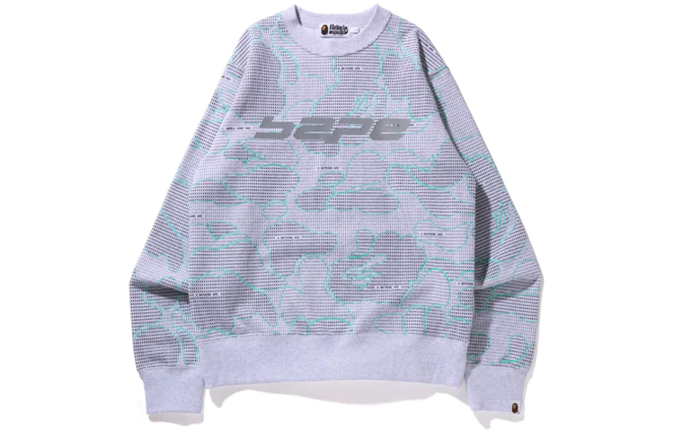 Shop BAPE テキストコードカモ 蓄光 クルーネックスウェットシャツ メンズ. 1I30-113-010