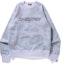 Shop BAPE Text Code Camo Glow-in-the-Dark Crewneck Sweatshirt Lelaki. 1I30-113-010