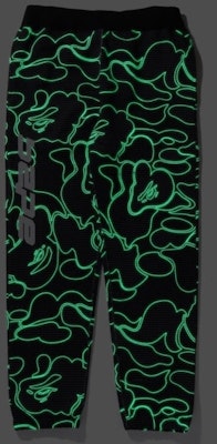 BAPE Text Code Camo Sweatpants Black Lookbook BAPE Text Code Camo Sweatpants Black