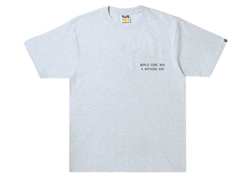 BAPE Text Code Camo Tee Gray