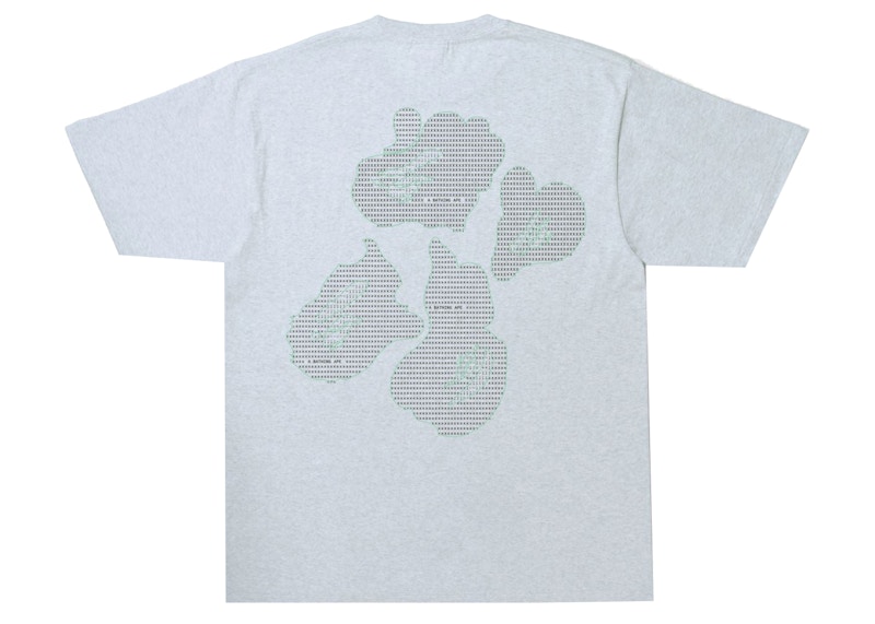 BAPE Text Code Camo Tee Gray 圖 2