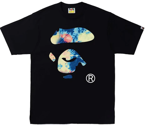 BAPE Tie Dye Ape Face Tee Hitam 'Pelbagai' Buy BAPE Tie Dye Ape Face Tee Hitam 'Pelbagai'