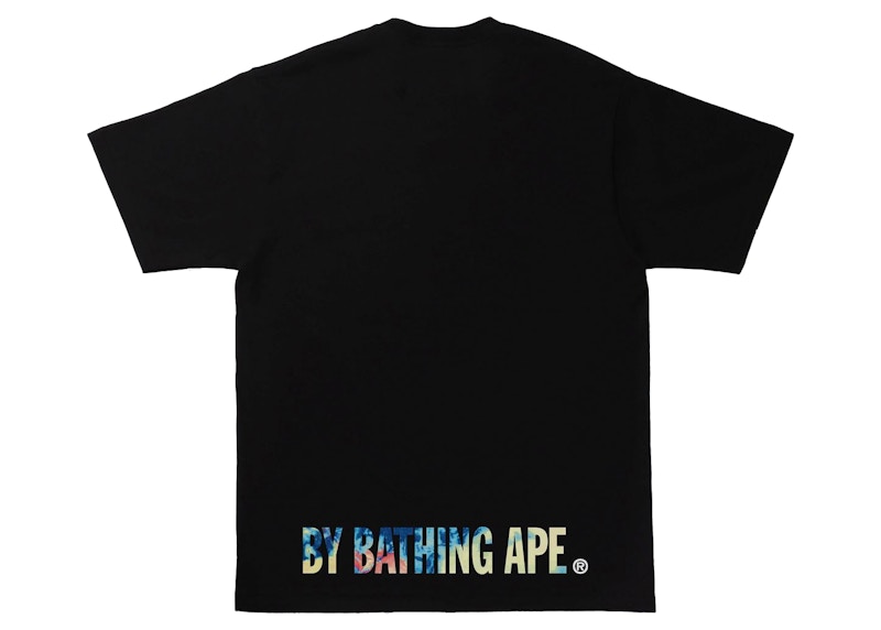 BAPE Tie Dye Ape Face Tee Black 'Multi' 圖 2