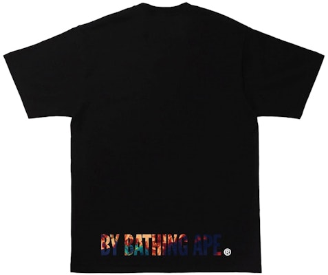 BAPE Tie Dye Ape Face Tee Black 'Navy' Order BAPE Tie Dye Ape Face Tee Black 'Navy'