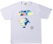 Buy BAPE Tie Dye Ape Face Tee White 'Multi'