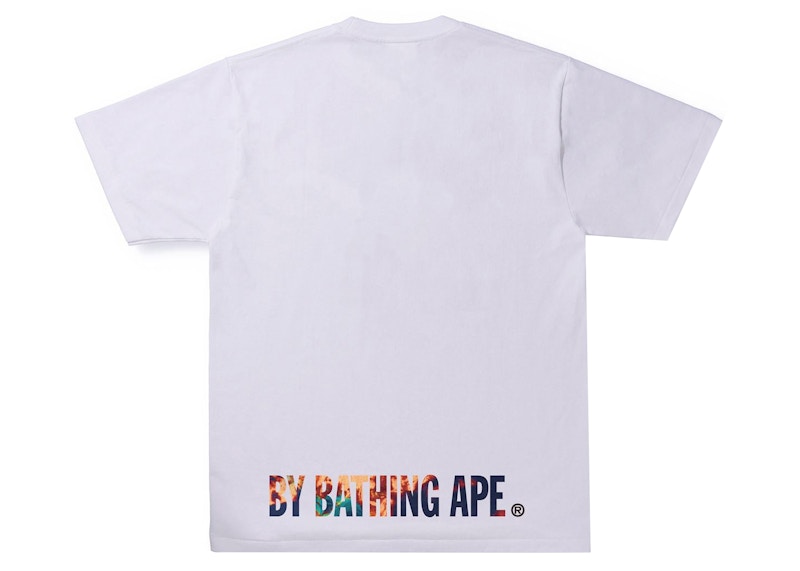 Order Camiseta BAPE Tie Dye Ape Face Blanca 'Navy'.