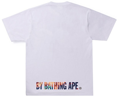 BAPE Tie Dye Ape Face Tee White 'Navy' Order BAPE Tie Dye Ape Face Tee White 'Navy'