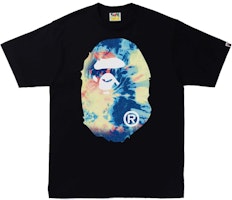 BAPE Tie Dye Big Ape Head Tee 'Black Multi' BAPE Tie Dye Big Ape Head Tee 'Black Multi'