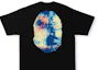 Order ベイプ タイダイ ビッグエイプヘッドTシャツ (黒マルチ)