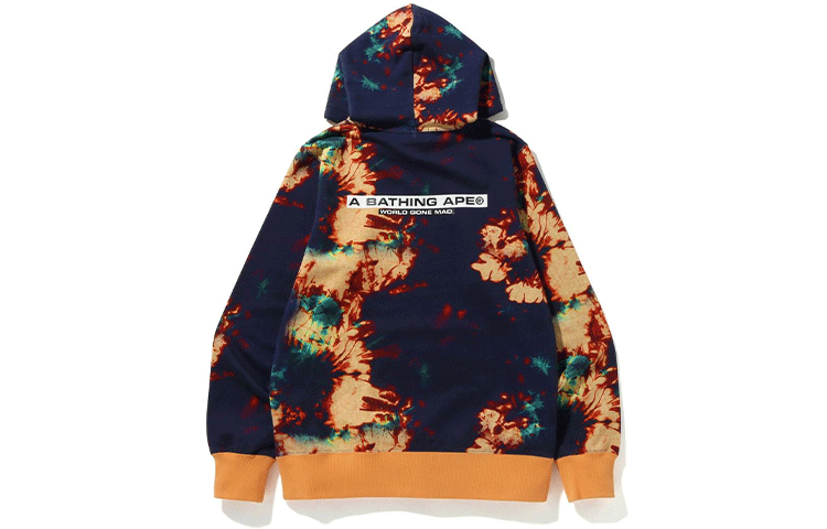 BAPE Tie Dye Pullover Hoodie 扎染抽绳套头卫衣 1I30-114-008