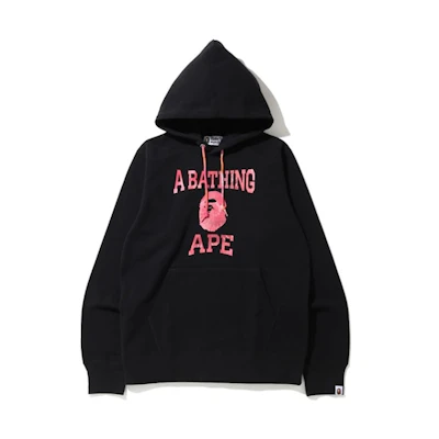 BAPE Tie Dye Pullover Hoodie Black/Red