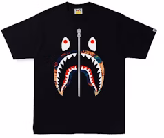 BAPE Tie Dye Shark Tee 'Black Navy' BAPE Tie Dye Shark Tee 'Black Navy'