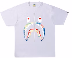 BAPE Tie Dye Shark Tee 'White Multi'