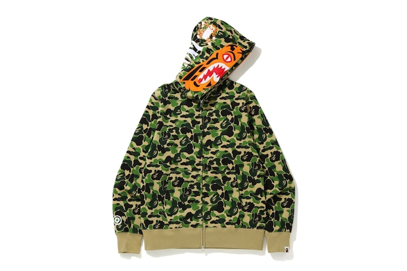 Buy Sudadera BAPE Tiger Camo con Cierre Completo Verde