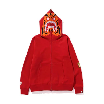 BAPE Tiger Full-Zip Hoodie Jacket Long Sleeve Fit 1K30-115-006
