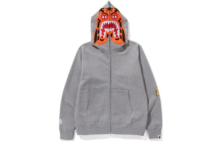 BAPE Tiger Full-Zip Hoodie Jacket Long Sleeve Fit 1K30-115-006 圖 11