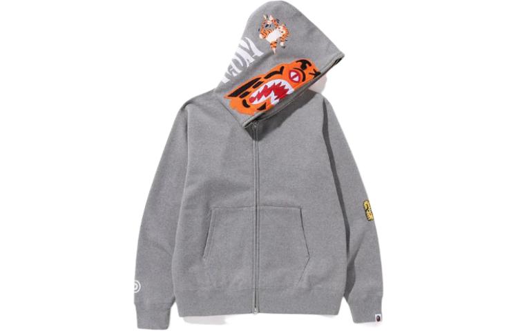 BAPE Tiger Full-Zip Hoodie Jacket Long Sleeve Fit 1K30-115-006 圖 12