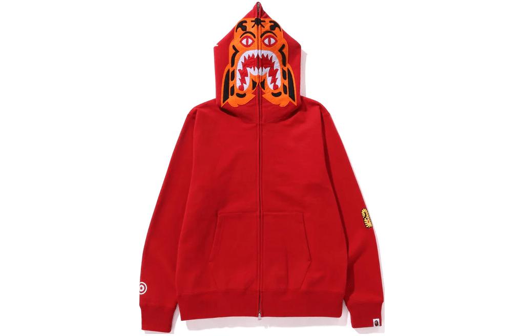 BAPE Tiger Full-Zip Hoodie Jacket Long Sleeve Fit 1K30-115-006 圖 2