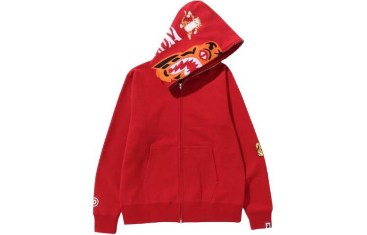 BAPE Tiger Full-Zip Hoodie Jacket Long Sleeve Fit 1K30-115-006 圖 3
