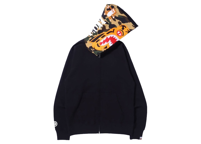 BAPE Tiger Full Zip Hoodie (FW21) Black