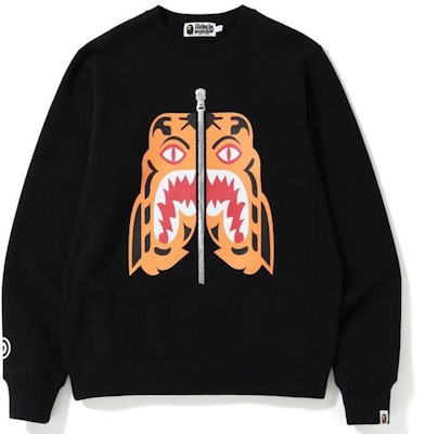 Bape Tiger Heavy Weight Crewneck Hitam - Limited Edition Buy Bape Tiger Heavy Weight Crewneck Hitam - Limited Edition