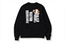 Order Bape Tiger Heavy Weight Crewneck Hitam - Limited Edition