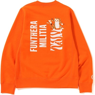 Bape Tiger Heavy Weight Crewneck Orange Order Bape Tiger Heavy Weight Crewneck Orange