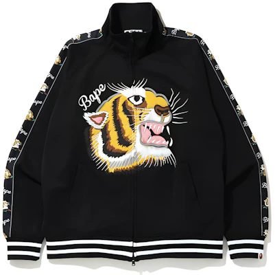 BAPE Tiger Jersey Top Jaket Zip Cetakan Harimau Unisex 1G30-113-012 Buy BAPE Tiger Jersey Top Jaket Zip Cetakan Harimau Unisex 1G30-113-012
