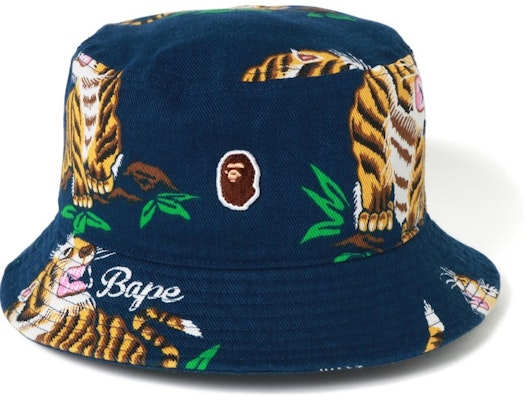 Bape Tiger Pattern Hat Navy Buy Bape Tiger Pattern Hat Navy