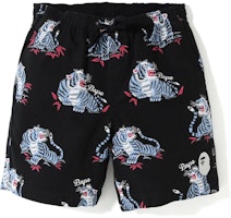 Bape Tiger Pattern Shorts Black Bape Tiger Pattern Shorts Black